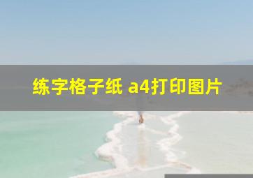 练字格子纸 a4打印图片